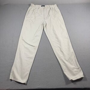 Polo Ralph Lauren Chino Pants Men Size 38x32 Pleated Front Beige Cotton Classic
